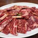 焼肉 山河 - ・「山河カルビ 醤油 4人前(¥748/人前)」