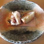 僧伽小野 一秀庵 - 留肴は「ダルマ鯛粕漬け」です。