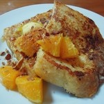 フレンチトースト　オレンジとバター