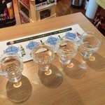 新井商店 - 日本酒の飲み比べ