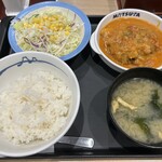 松屋 - (料理)煮込みキャベツのトマトハンバーグ定食