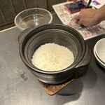 焼肉ホルモン 風土. - 「土鍋ご飯／旭川の契約農家『市川農場ゆきさやか』」