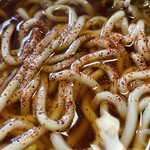 東京庵 - 『肉うどん＋一味唐辛子』