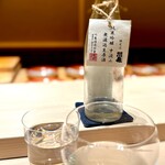 くるますし - おまかせ＃２ 川亀 純米吟醸 中汲み無濾過生原酒。