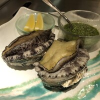 日本料理 「源氏」 - でっかくて活きているアワビ