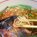 時翁 - 台湾ラーメンは、旨みのあるあっさりスープに、ピリッとした辛さ。