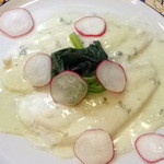 サンフォコン - カレイのミジョテ、ロックフォールソース1,600円