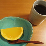懐石 斉藤 - 甘味：オレンジゼリー