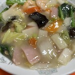 中華料理 香州 - エビあんかけ塩焼きそば