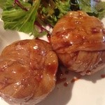 凸凹キッチン - 肉巻きおにぎりのアップ