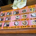 てづか - メニュー