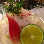 しの原 - 鱧の湯引き