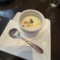 創作イタリアンちゃぶっとりあ - セットのスープ　新玉ねぎのポタージュ