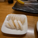 やきとり 歩乃ぼの - 大根のお漬物