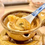 味ひろ - 牡蠣の土手鍋　炭火で熱々です♫