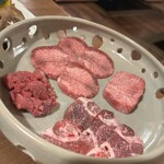 炭火焼肉 名玉 - 塩タン4種