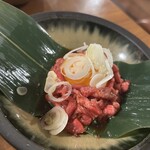 炭火焼肉 名玉 - 牛タンのユッケ