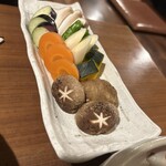 炭火焼肉 名玉 - 焼き野菜8種