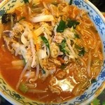 まつふじ - 肉そば大辛バージョン