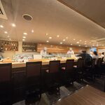 鮨政 - カウンター内の様子