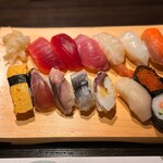 鮨政 - ランチ握り13カン