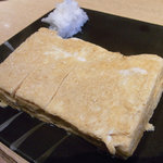 手打そば もり - 2009年12月：どっしりした卵焼き。