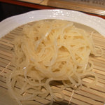 手打そば もり - 2009年12月：透明感のある柚子きり。