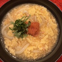 明太卵とじうどん