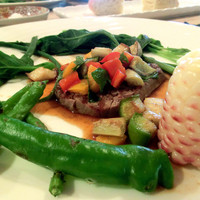 レストラン土手 - ＜7月＞フィレ肉のグリル、もちとうもろこし