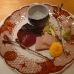 はまぐり料理 利他 - 初鰹かな？鰤、のれそれ