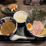 節骨麺たいぞう 池袋総本店 - たいぞうつけ麺 並 のり2枚TP
                                ライス 並