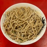 ラーメン鷹の目 - ニボニボまぜそば 500g ニンニク・アブラ・ガリマヨ・煮干し粉・レモン・追い飯