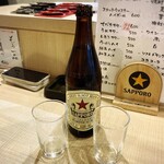 モツの朝立ち - 瓶ビールで乾杯♩