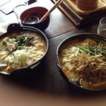 甲州ほうとう小作 石和駅前通り店 - かぼちゃほうとうと鴨肉すいとん