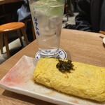 酒場シナトラ - アサリと青唐辛子の卵焼き