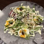 ボクデン - 半熟玉子サラダヤンニョム添え590円