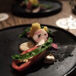 TOKYO Whisky Library - Low-temperature Cooked Spanish Mackerel with Spring Vegetable Bagna Cauda