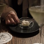 TOKYO Whisky Library - Caviar and New Onion Panna Cotta