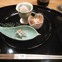 日本料理「弁慶」 - 前菜　ビール　スーパードライ中瓶