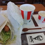 ケンタッキー フライドチキン - バジルレモンツイスターとコールスローSの600円セット