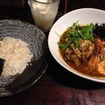 らっきょ - シーフードスープカレーとライス小