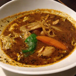 らっきょ - ハーフ知床鶏と野菜のスープカレー