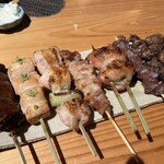 焼鳥 一灯 - 焼鳥お任せ7本盛り