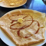 saredo Kafe & Dining Kyoto Ten - (Back) Honey Butter
                      (Front) Black Syrup with Soybean Flour
                      My friend took this photo! (*´︶`*)♡ Thanks!