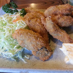 とんかつ 友野 - カキフライ