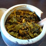 ラーメンばか馬 - コレが高名な(激辛)辛子高菜