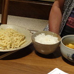 北摂池田 美味処 嘉づ家 - カレーつけ麺750円　※ご飯付