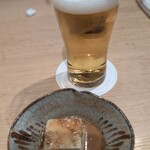 魚ト日本酒あたらよ - ビールで乾杯