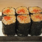 鮨 銀座おのでら 息子 - トロ鉄火巻