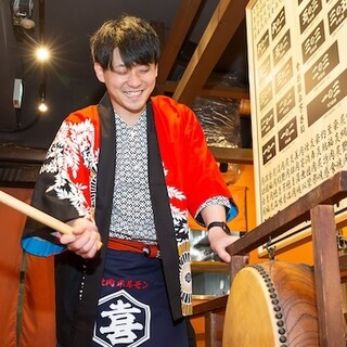 運気も上げる太鼓のドドン！でご案内♪